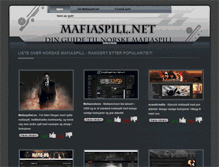 Tablet Screenshot of mafiaspill.net
